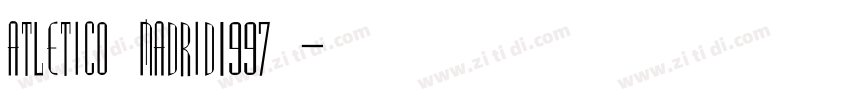 Atletico Madrid1997 字体转换